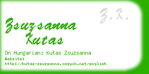 zsuzsanna kutas business card
